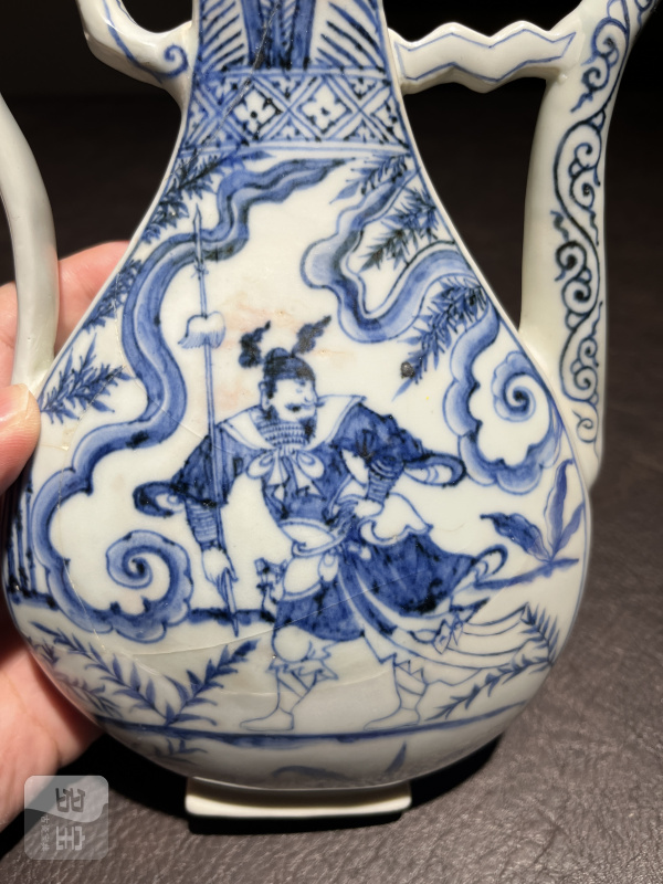 元 青花“元杂剧人物”执壶 - 图8